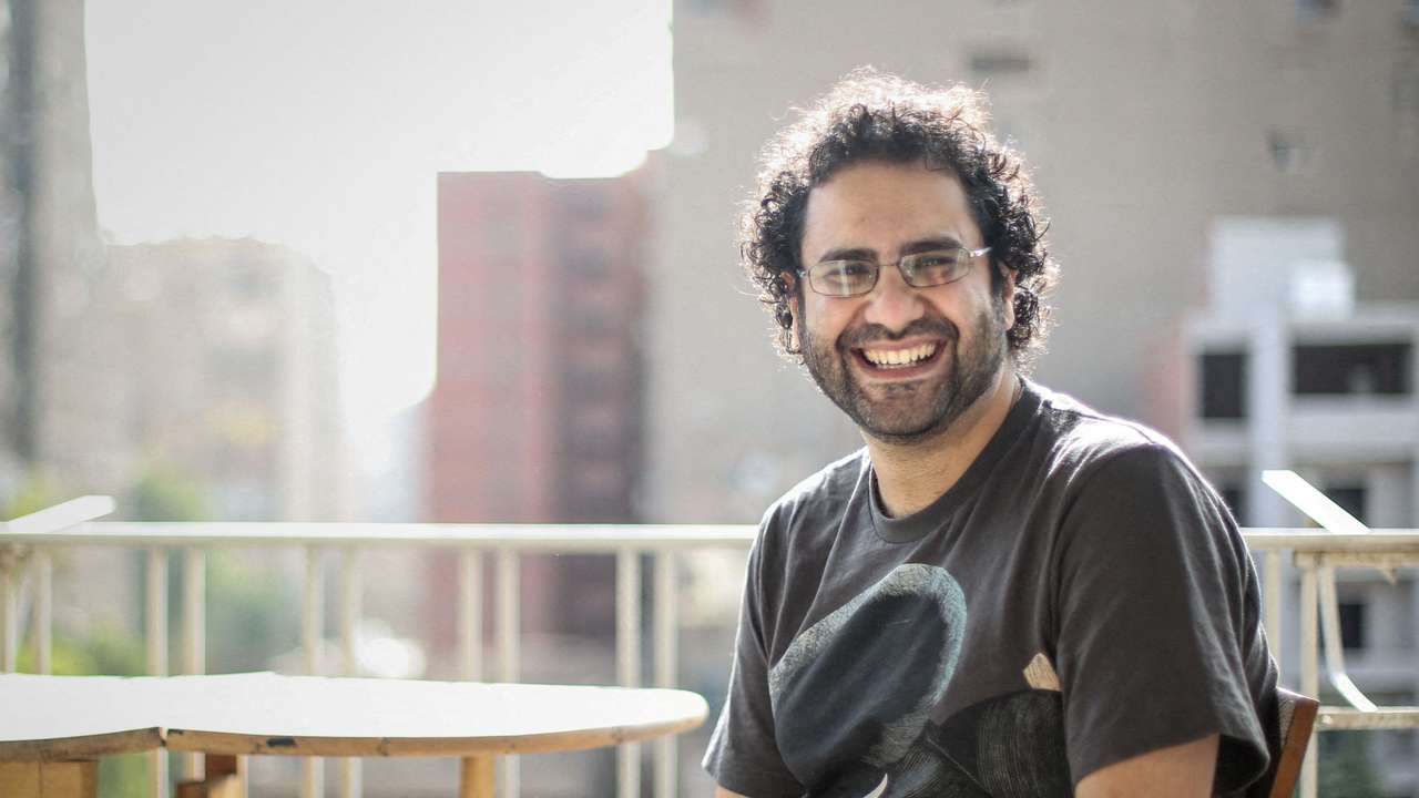 A handout image of activist Alaa Abd el-Fattah