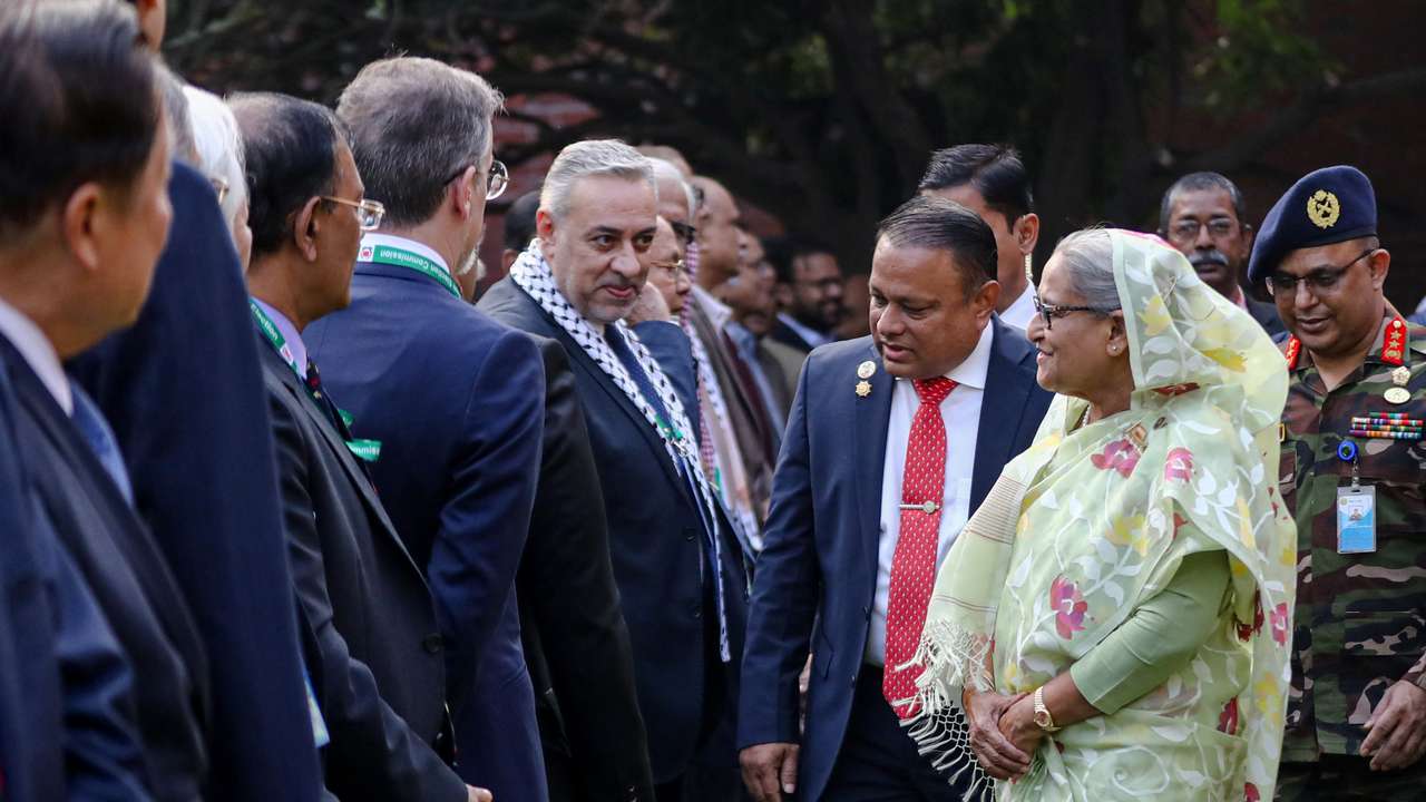 Sheikh Hasina, the newly elected Prime Minister of Bangladesh and Chairperson of Bangladesh Awami League, meets foreign observers and journalists at the Prime Minister's residence in Dhaka