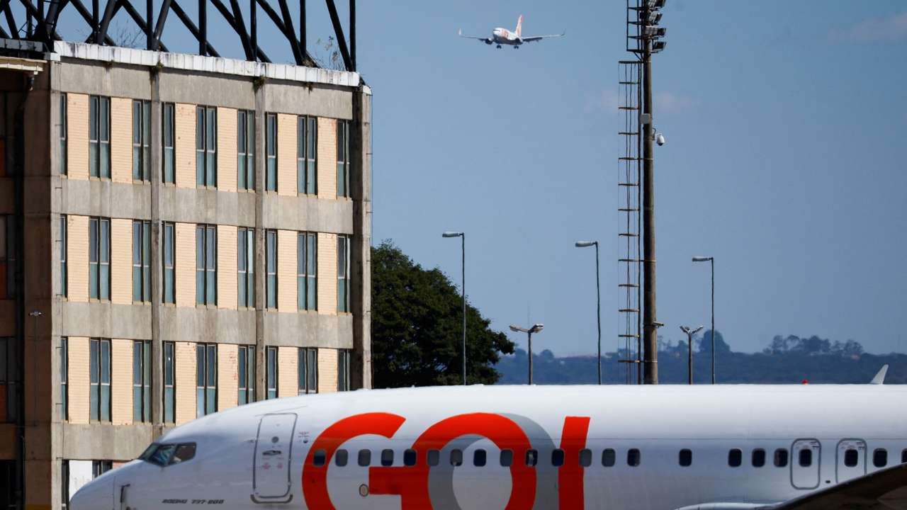 Gol aircraft is seen at Brasilia International Airport
