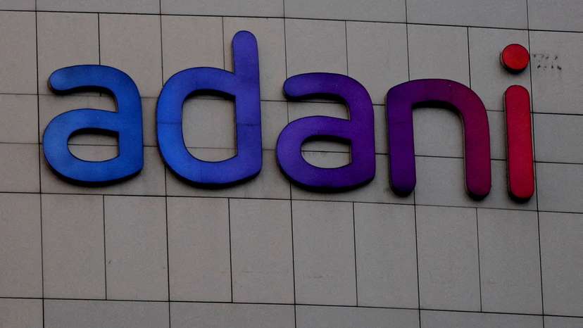 FILE PHOTO: The logo of the Adani Group is seen on the facade of its Corporate House on the outskirts of Ahmedabad, India