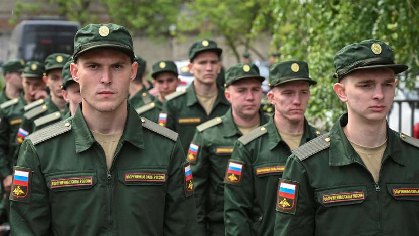 FILE PHOTO: Russian conscripts called up for military service depart from a recruitment centre in Bataysk