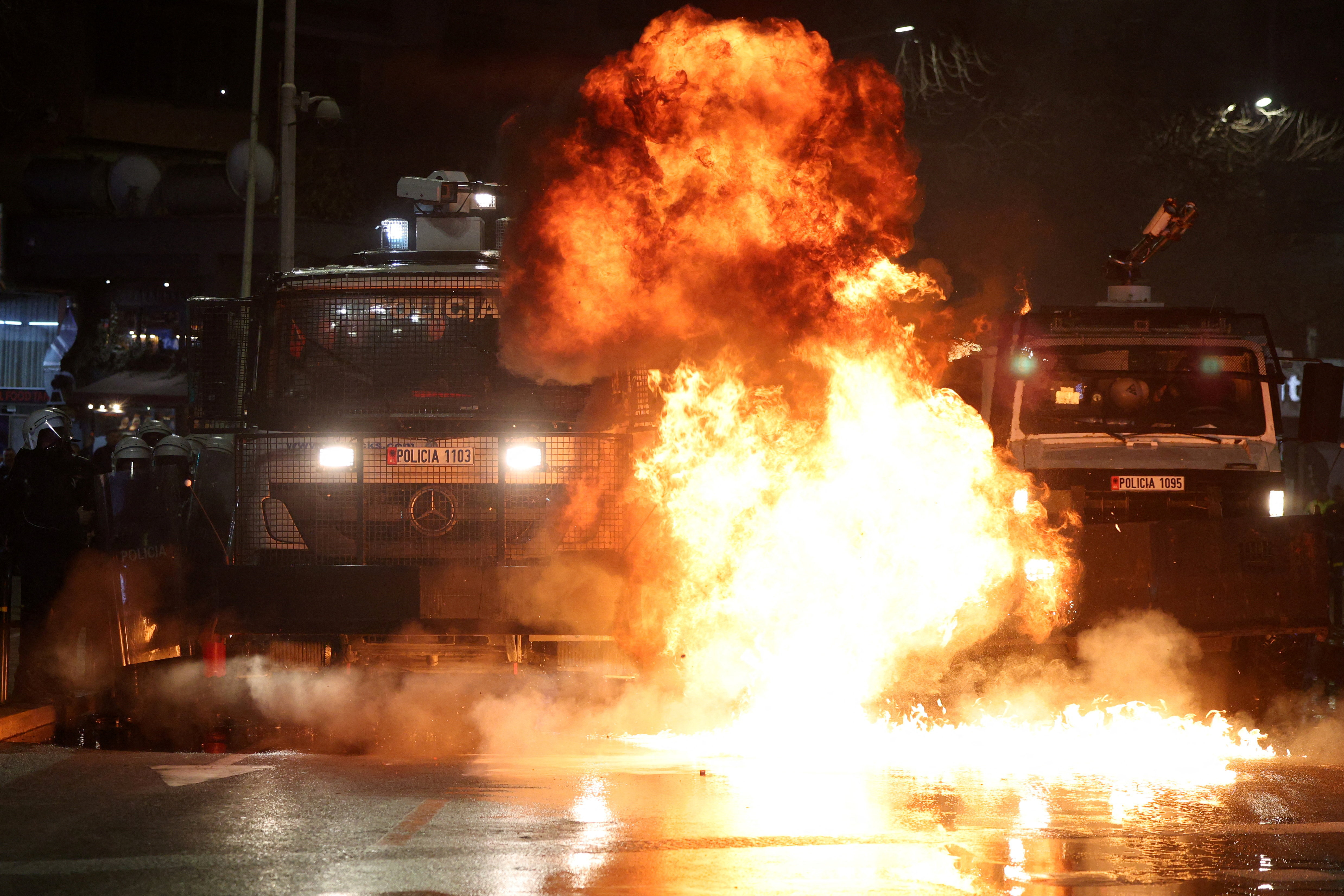 Anti-government protest in Tirana