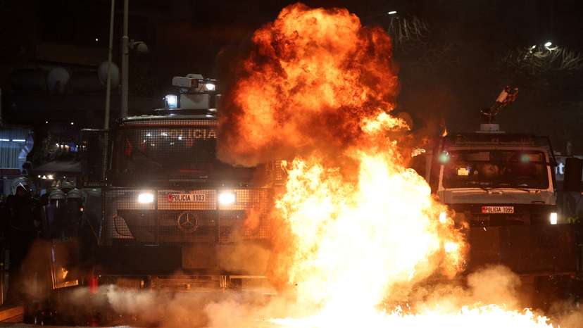 Anti-government protest in Tirana