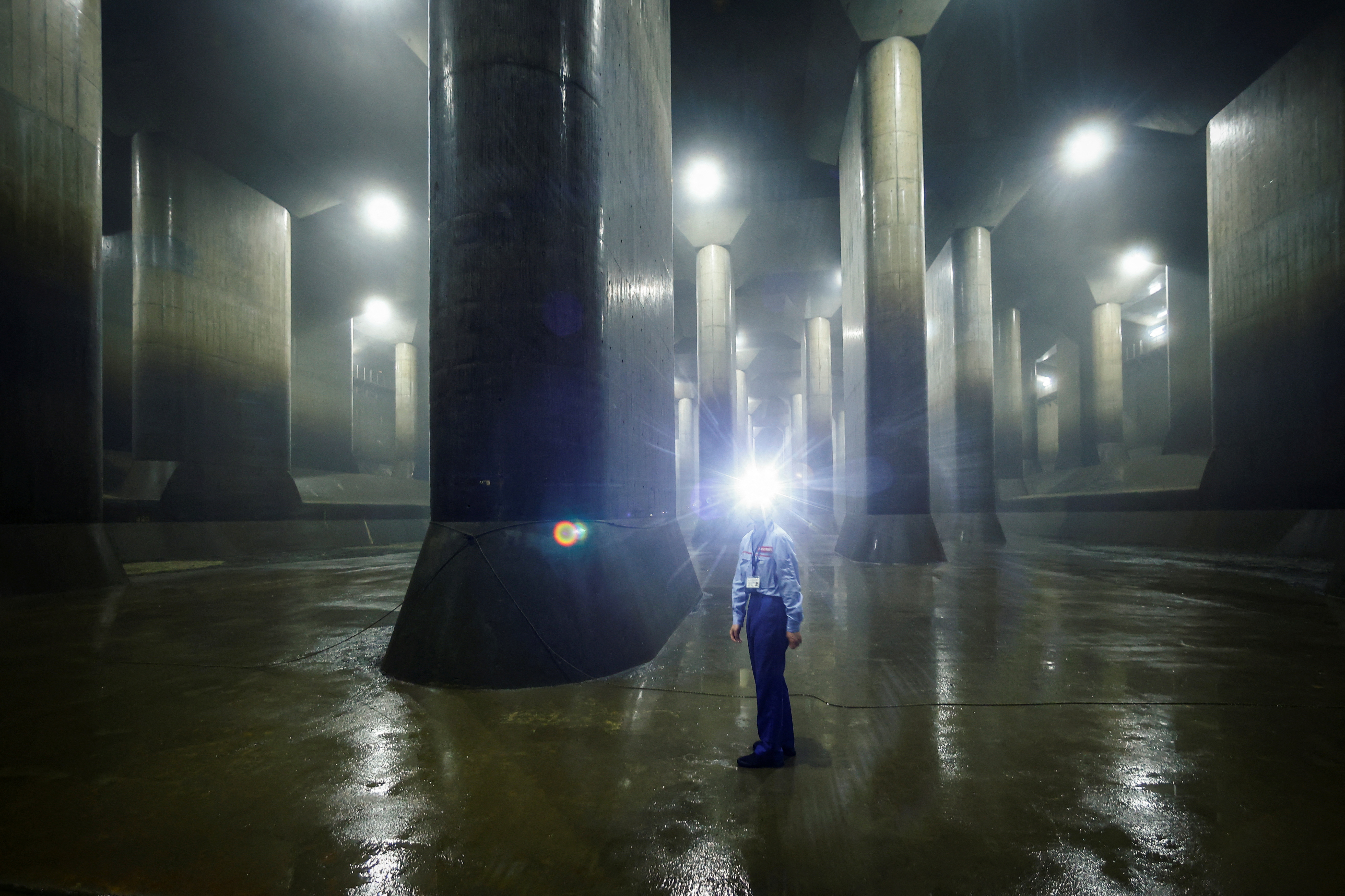 The Wider Image: Tokyo expands underground 'temple' complex to counter climate change rains