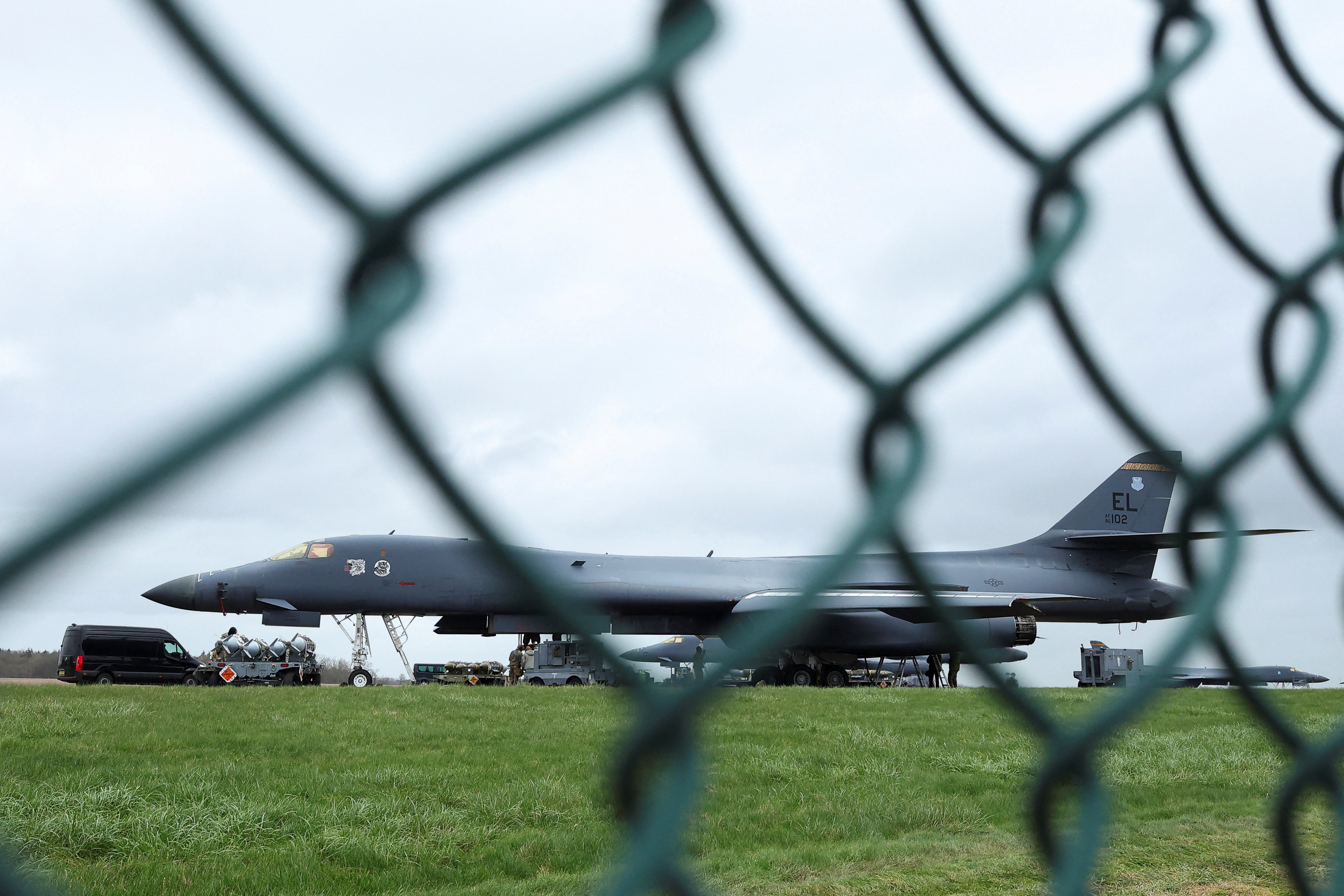 U.S. forces at RAF Fairford, amid the U.S.–Israeli conflict with Iran, in Fairford