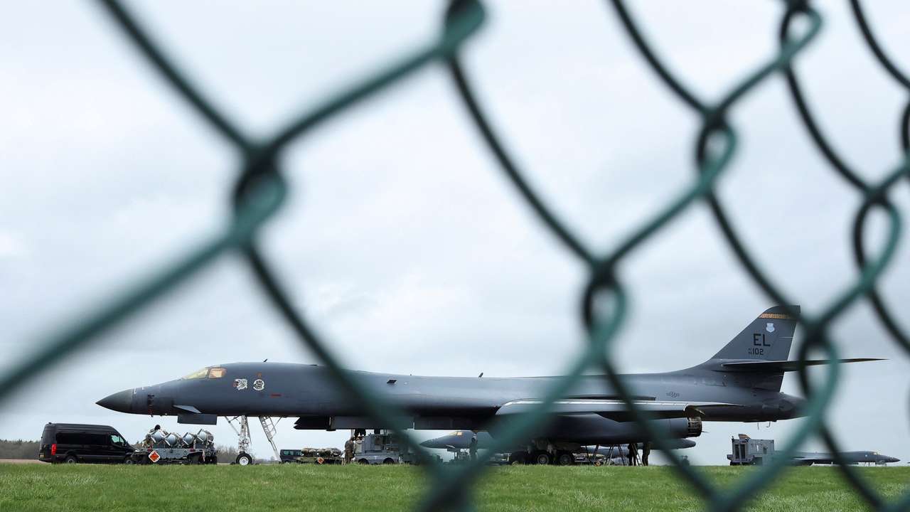 U.S. forces at RAF Fairford, amid the U.S.–Israeli conflict with Iran, in Fairford