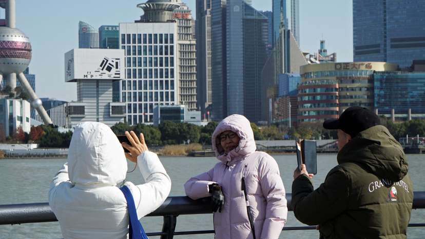 Cold winter day in Shanghai