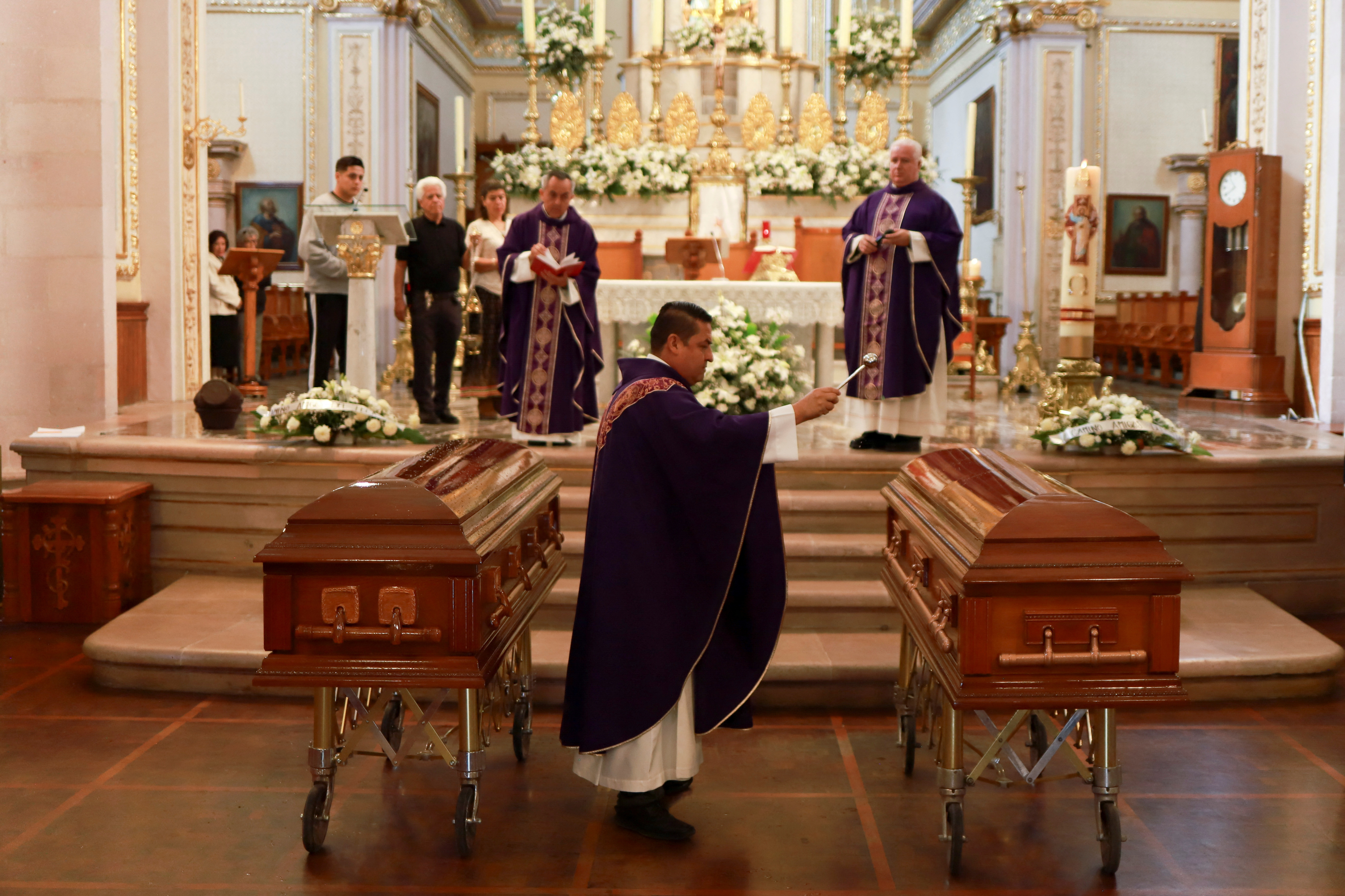 Mass funeral for Mexico's first openly non-binary magistrate, Ociel Baena, in Aguascalientes