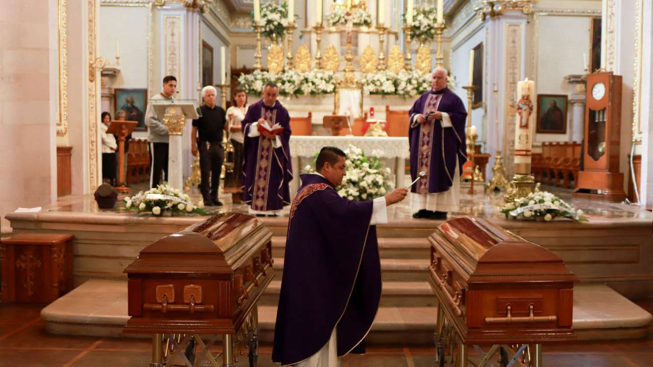 Mass funeral for Mexico's first openly non-binary magistrate, Ociel Baena, in Aguascalientes
