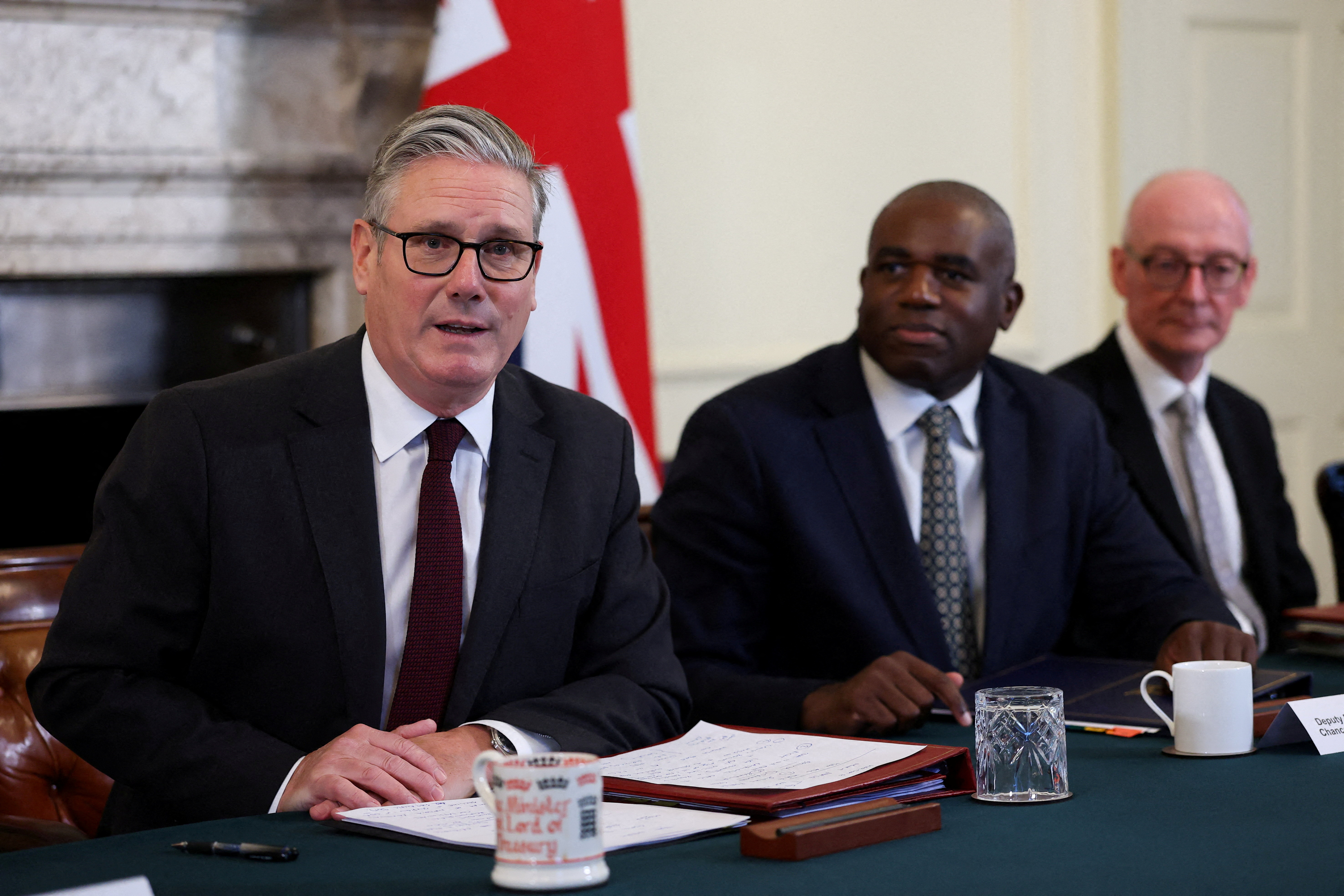 Cabinet meeting at 10 Downing Street in London