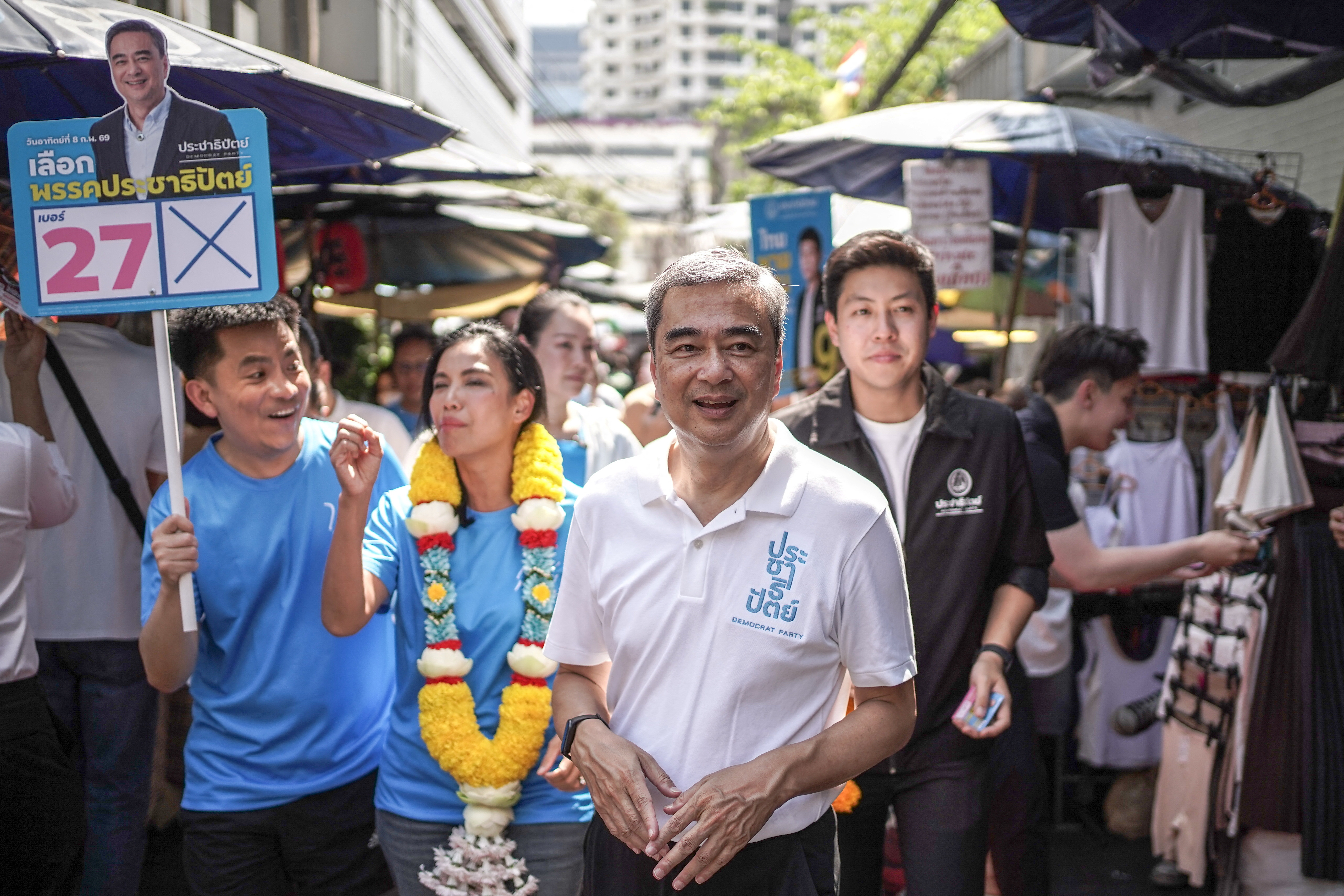 Thailand's Democrat Party rebounds ahead of polls, buoyed by ex-PM Abhisit