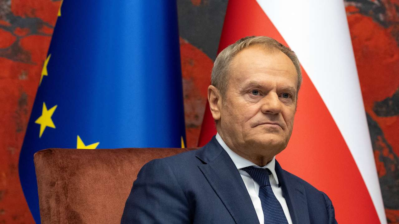 Poland's Prime Minister Donald Tusk visits Serbia