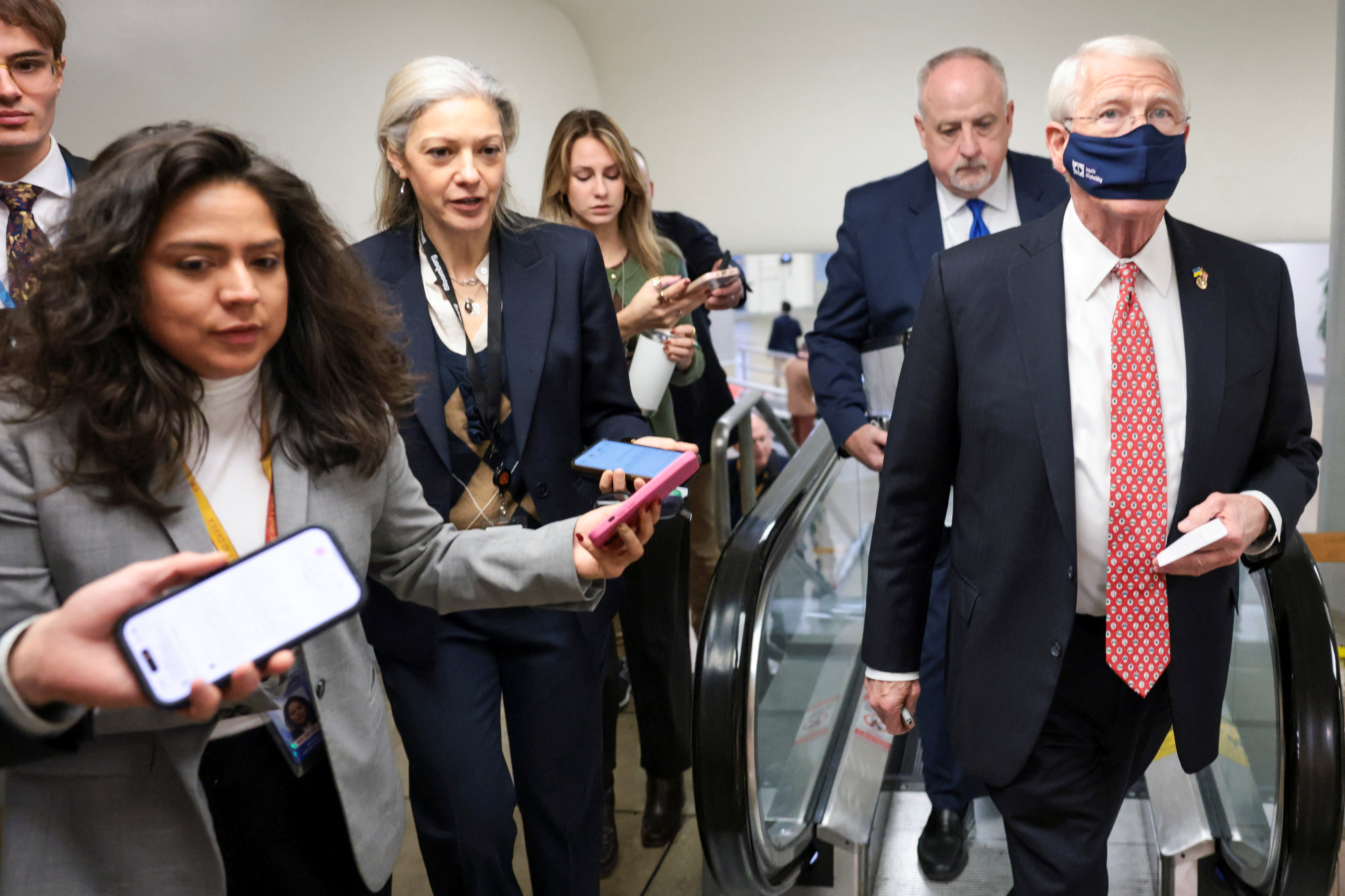 U.S. Senate Armed Services Committee holds a closed briefing on naval aviation mishaps, in Washington