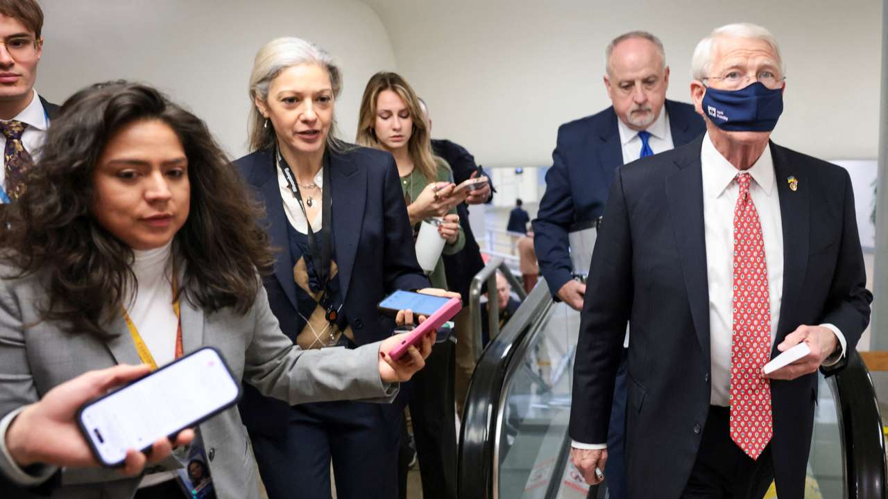 U.S. Senate Armed Services Committee holds a closed briefing on naval aviation mishaps, in Washington