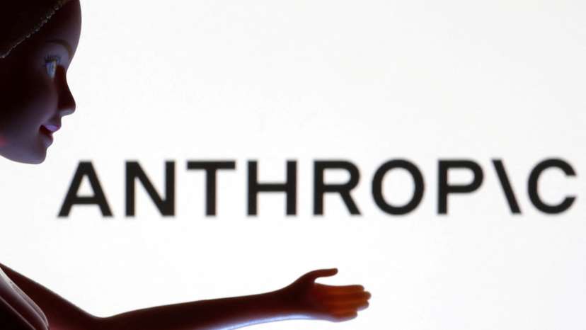 Illustration shows Anthropic logo