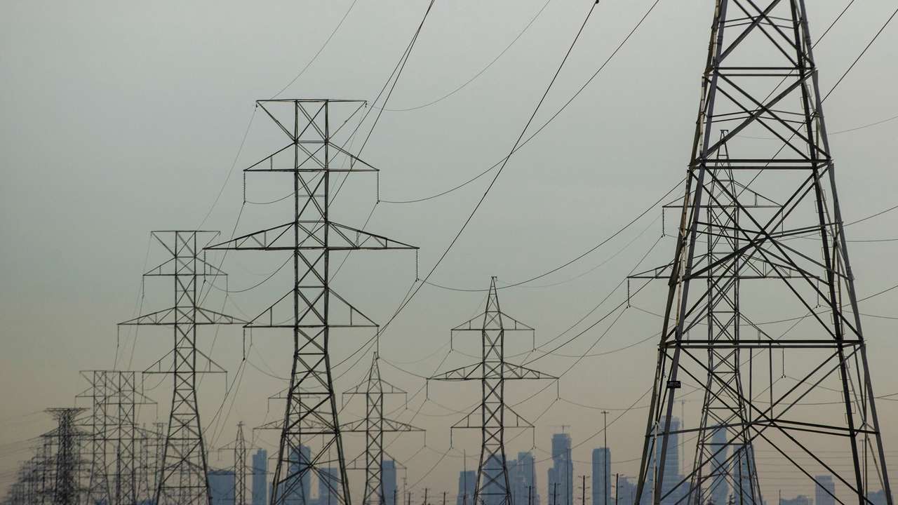 Powerlines in Oakville, Ontario, Canada