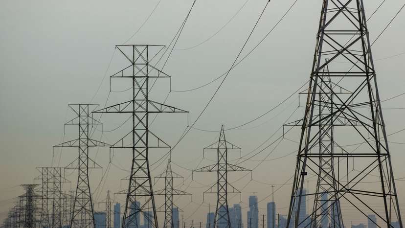Powerlines in Oakville, Ontario, Canada