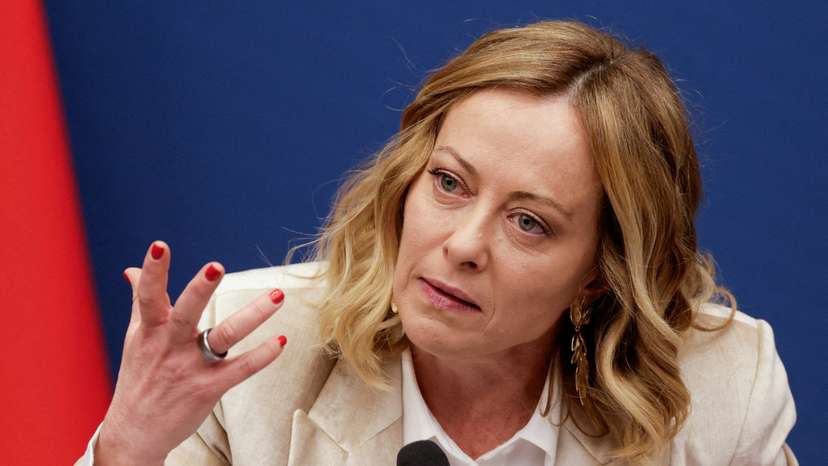 Italy's PM Giorgia Meloni attends an end-of-year press conference in Rome