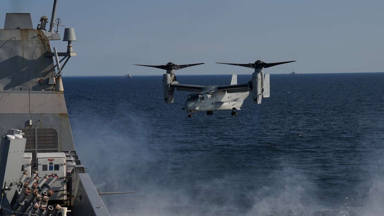 NATO naval exercise Northern Coasts 2023 in the Baltic Sea