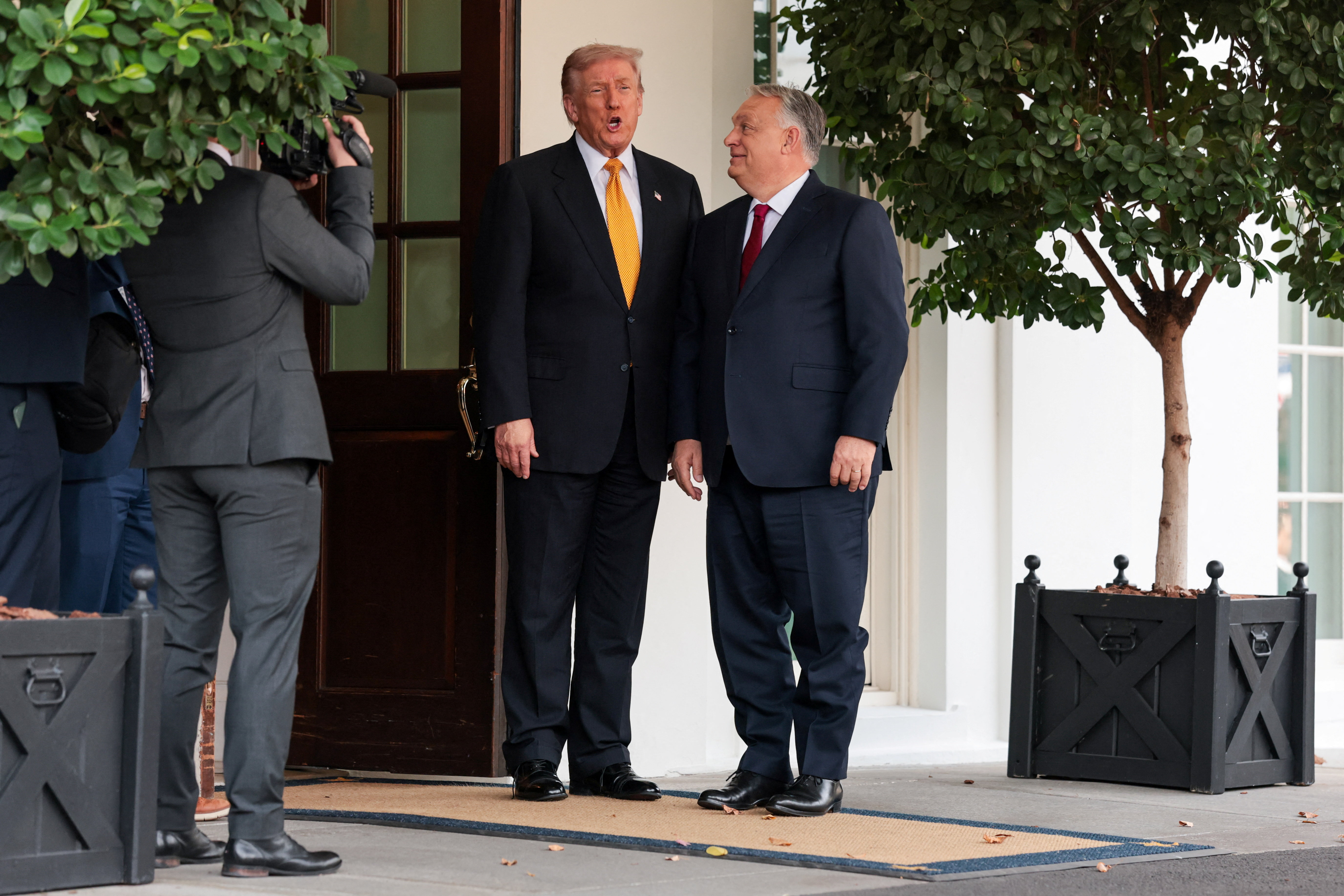 U.S. President Trump meets with Hungary's Prime Minister Orban at the White House