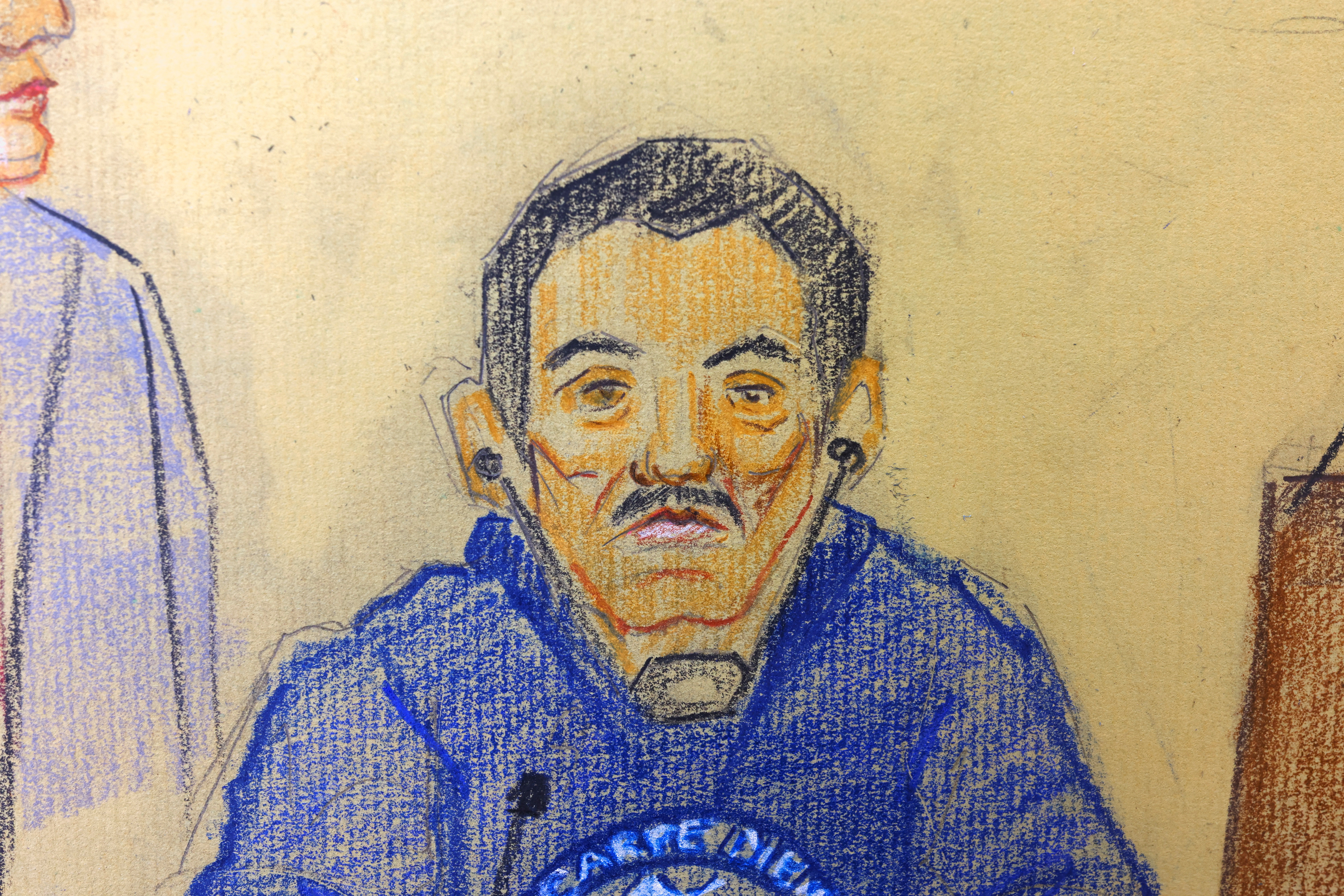 Alleged Mexican drug kingpin and co-founder of Mexico's Sinaloa drug cartel Ismael "El Mayo" Zambada appears in court, in El Paso