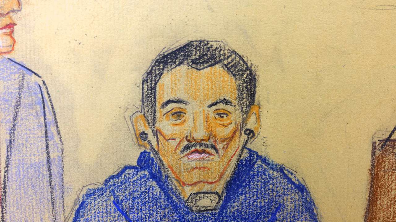 Alleged Mexican drug kingpin and co-founder of Mexico's Sinaloa drug cartel Ismael "El Mayo" Zambada appears in court, in El Paso
