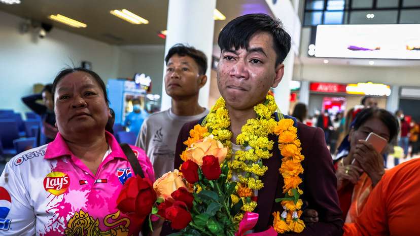 Thai hostage returns home in Nakhon Phanom after being held hostage for nearly two months in Gaza
