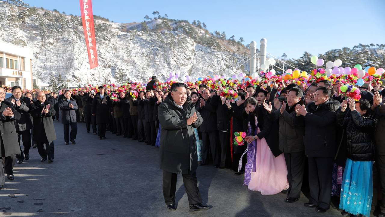 Inauguration of the Onpho workers' recreation center, in Kyongsong, North Hamgyong province