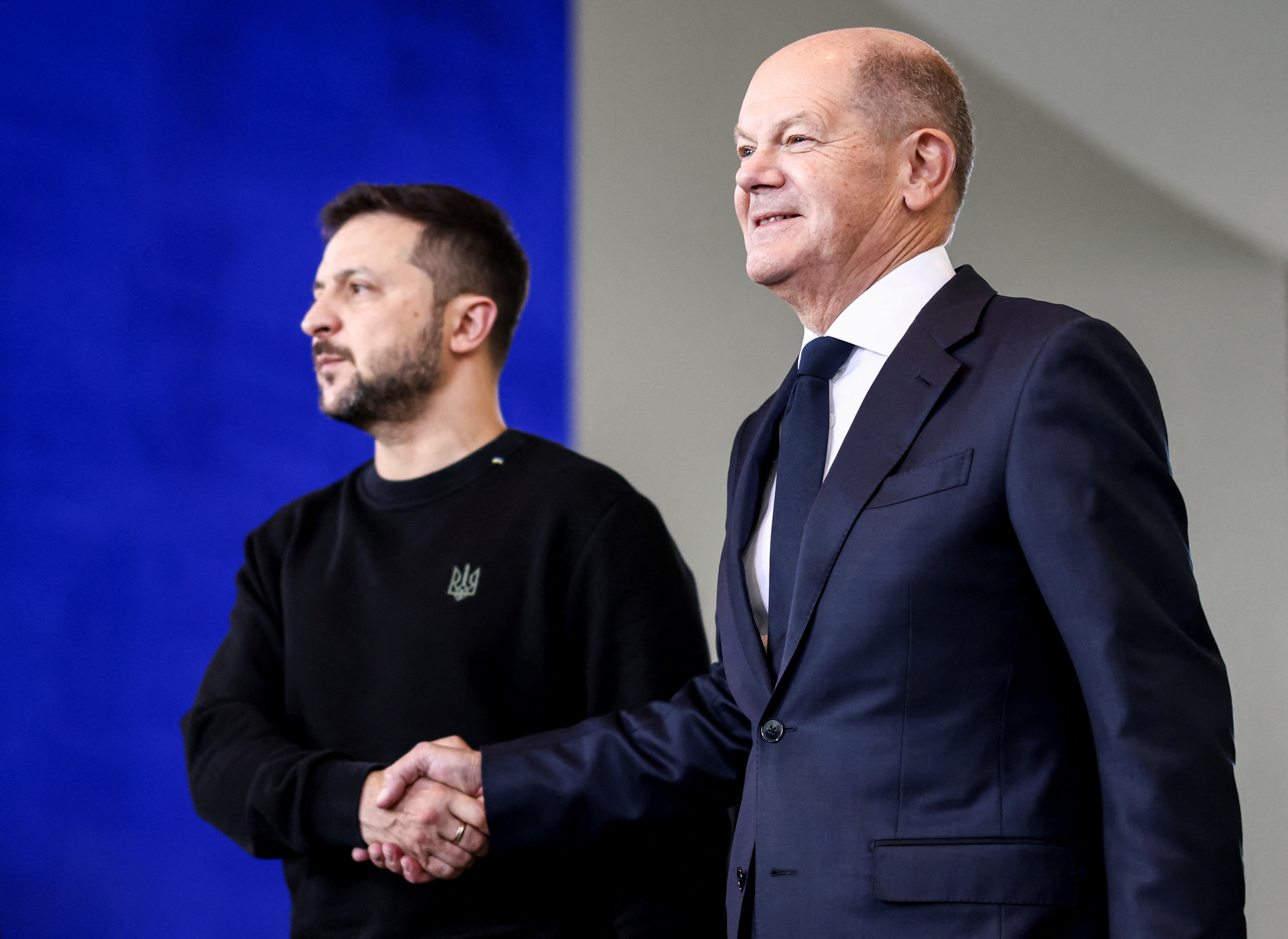 Ukraine's Volodymyr Zelenskiy meets Chancellor Scholz in Berlin