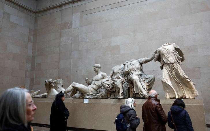 FILE PHOTO: Parthenon sculptures on display at the British Museum