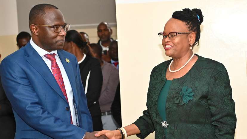 IEBC Chairman Erastus Ethekon takes oath at the Supreme Court building in Nairobi