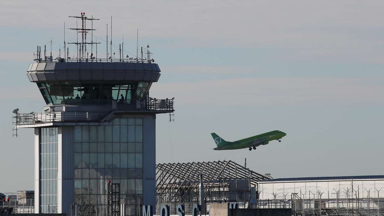 FILE PHOTO: Russia's S7 Airlines aircraft takes off at the Domodedovo Airport outside Moscow