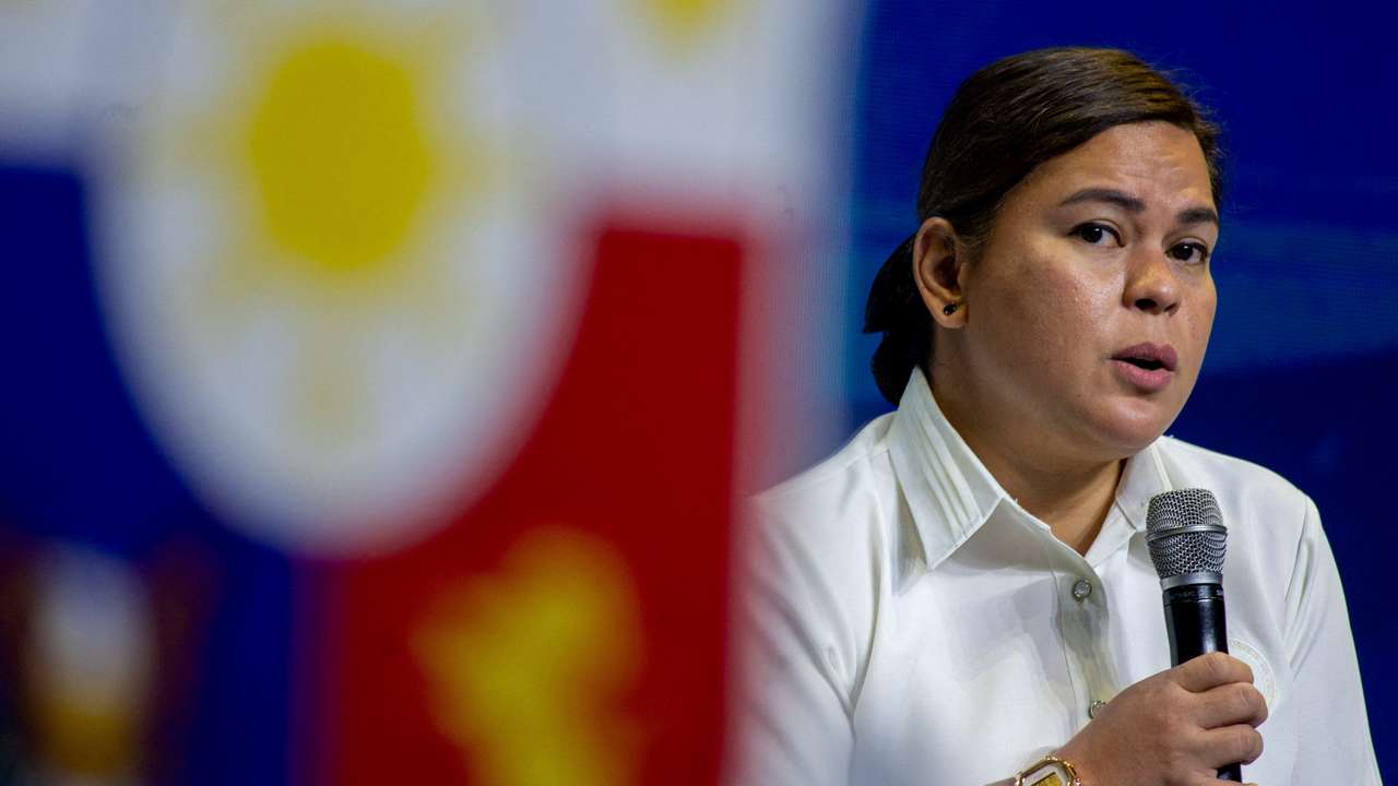 FILE PHOTO: Philippine Vice President Sara Duterte in Manila