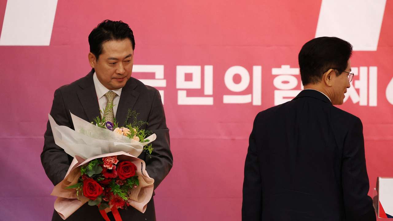 South Korea's conservative opposition People Power Party holds a final round of party convention to elect a new leader