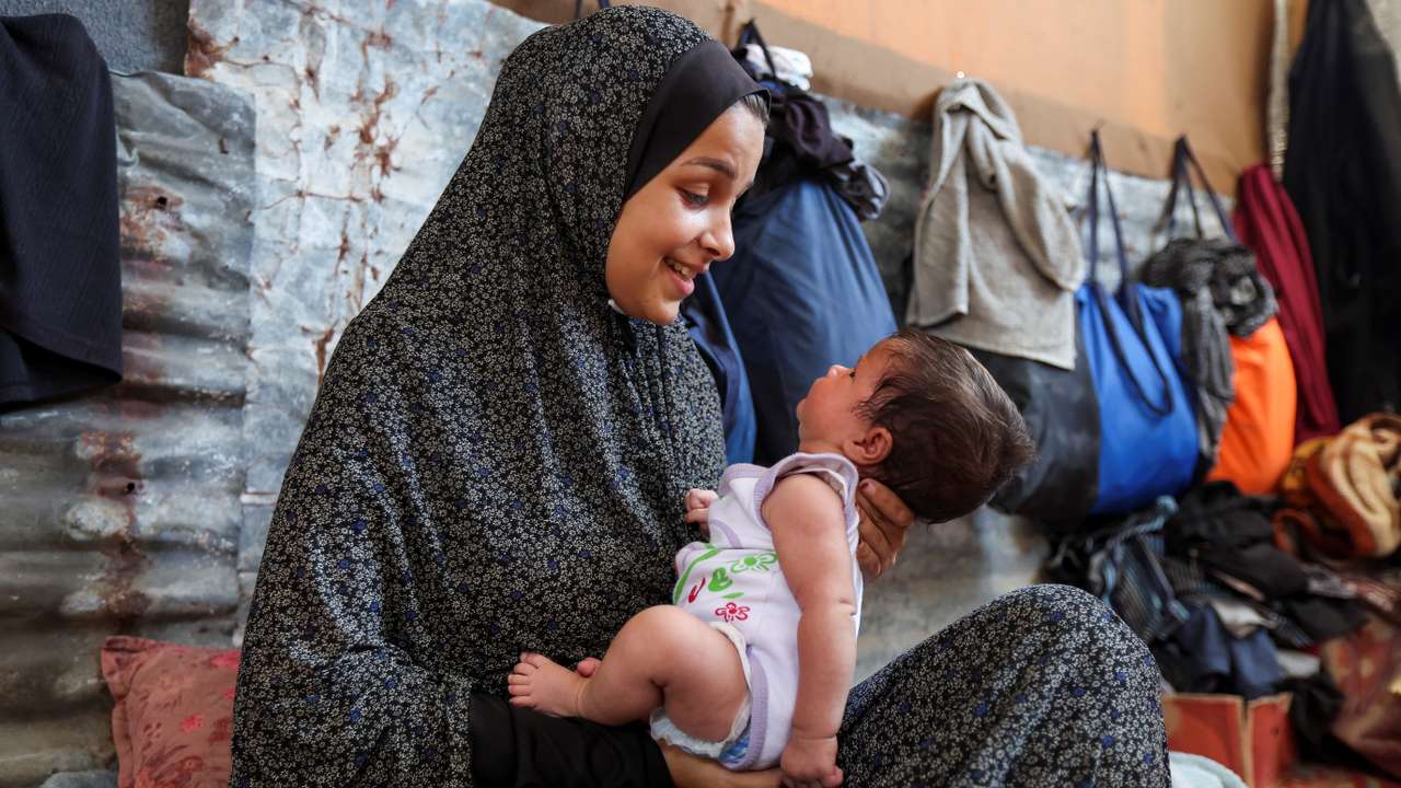 Gaza mothers recall challenges of raising newborns amid war