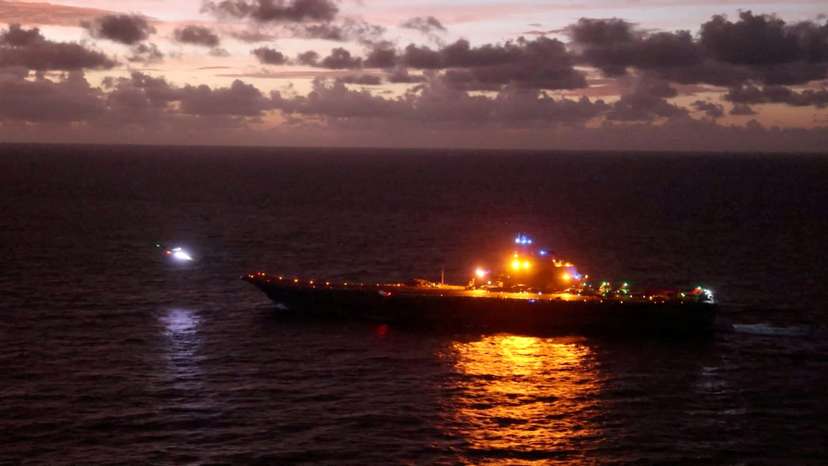 FILE PHOTO: China's Liaoning aircraft carrier takes part in the "Joint Sword-2024B" military drills
