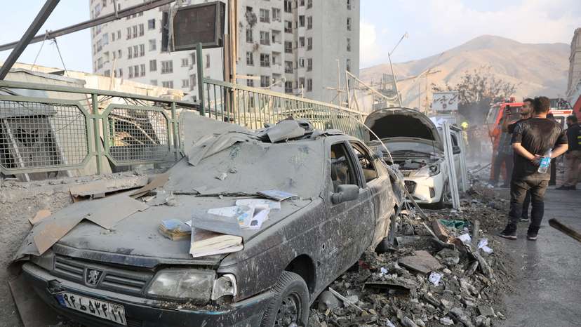 Aftermath of Israeli strikes, in Tehran