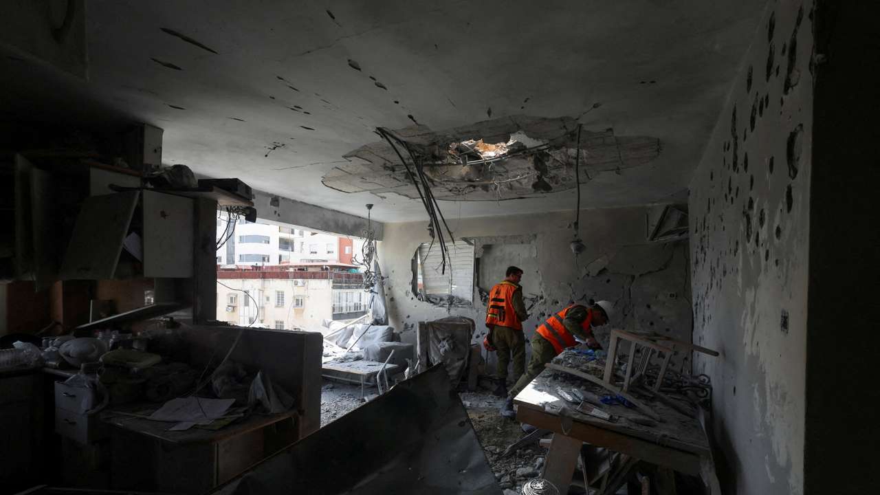 FILE PHOTO: Aftermath of a deadly Iranian missile attack, in Ramat Gan