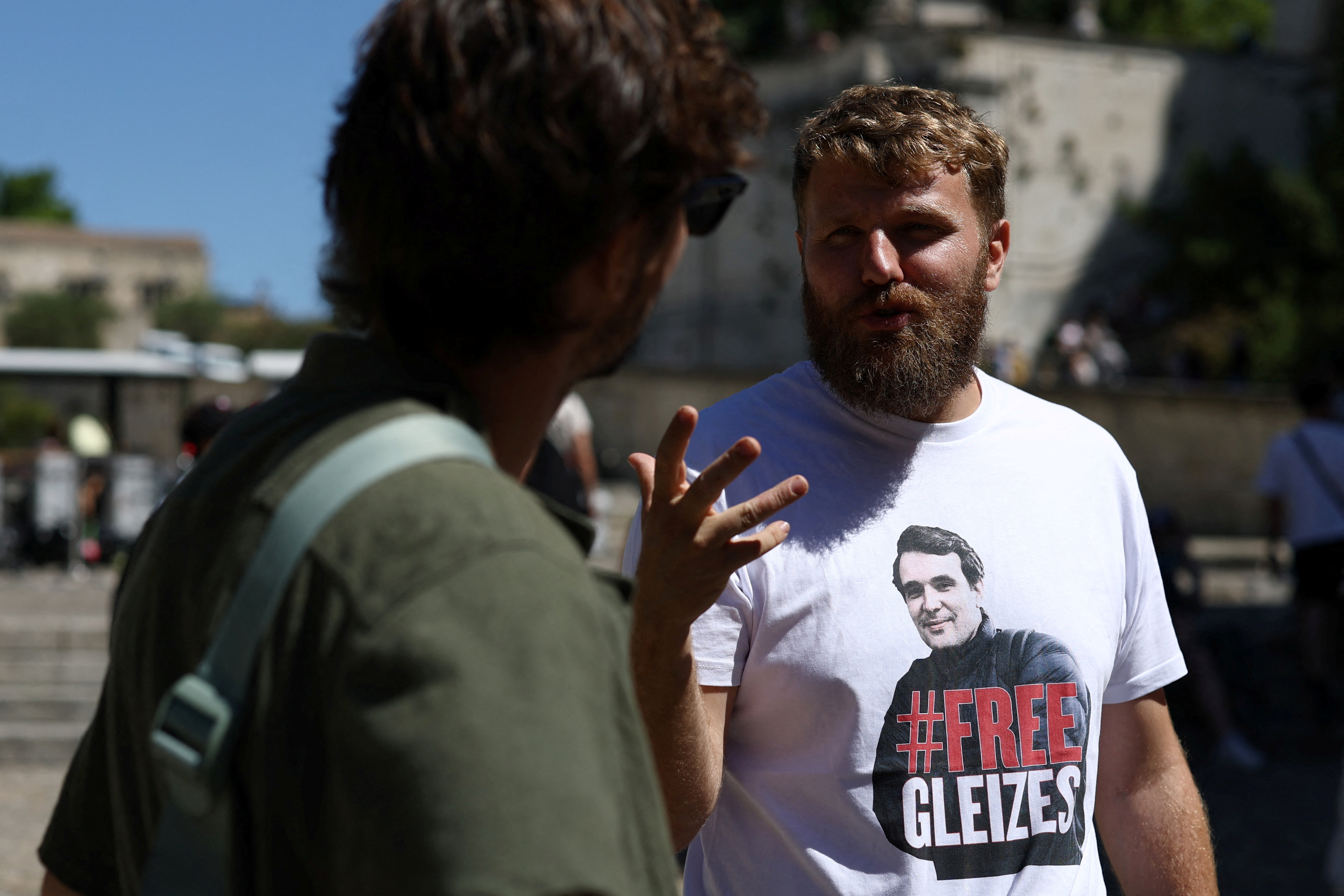 Protesters in Avignon call for release of French journalist jailed in Algeria