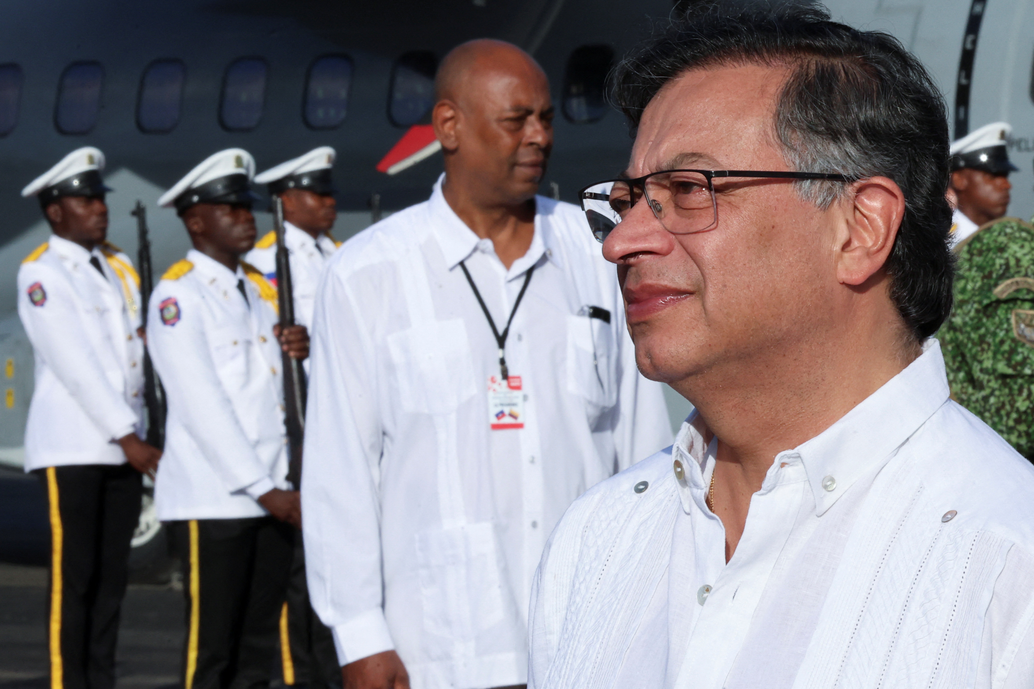 Official visit of Colombian President Gustavo Petro, in Jacmel