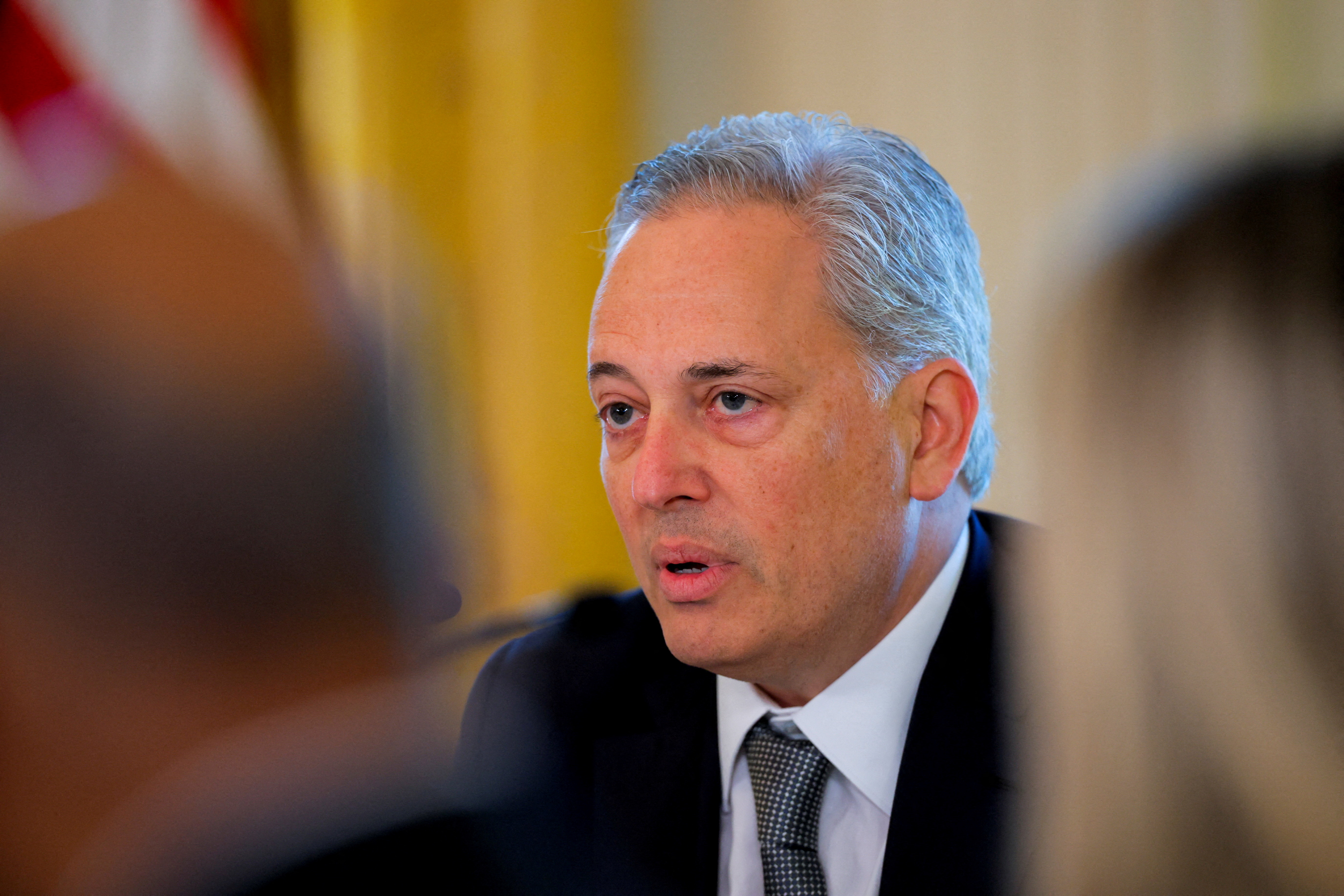 FILE PHOTO: A meeting of the White House Task Force on Artificial Intelligence (AI) Education in the White House in Washington, D.C.