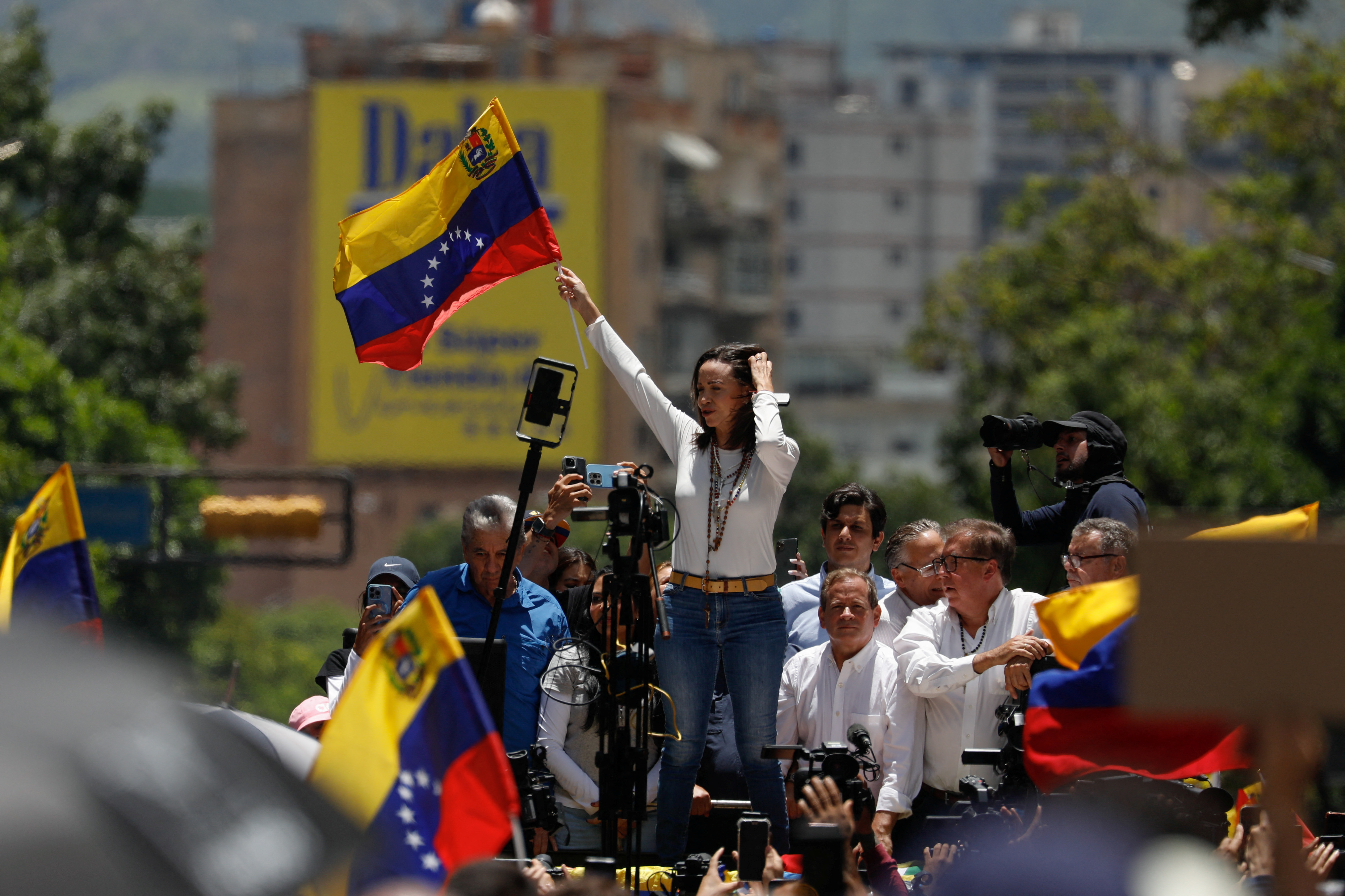 Protest against the election results announced by President Nicolas Maduro’s government, in Caracas