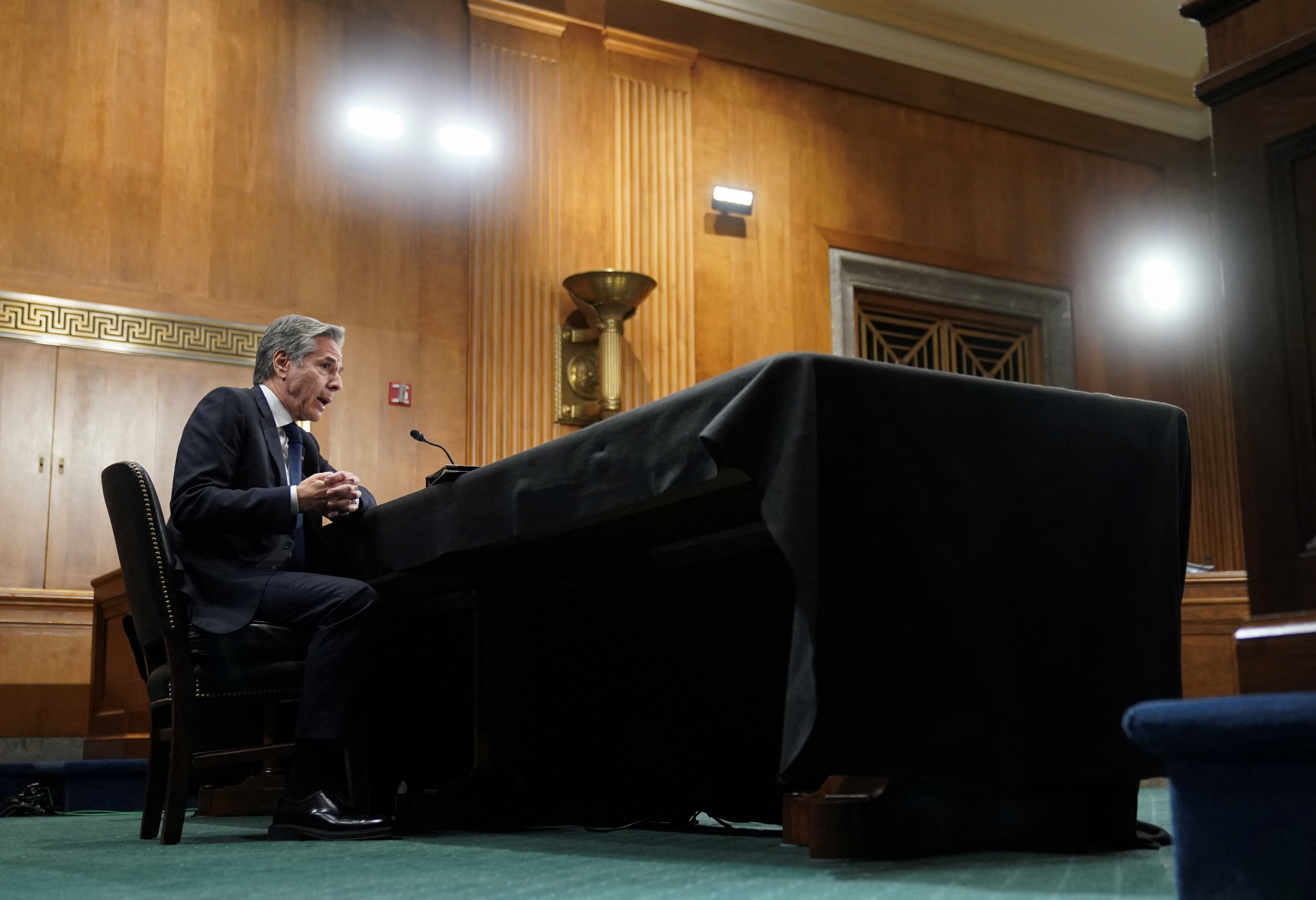 Blinken testifies on Capitol Hill in Washington
