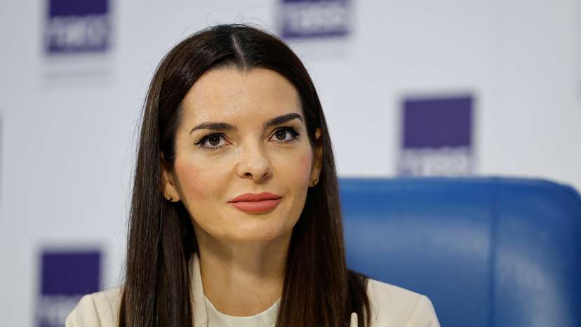 Leader of Moldova's Gagauzia region Gutsul gives a press conference in Moscow