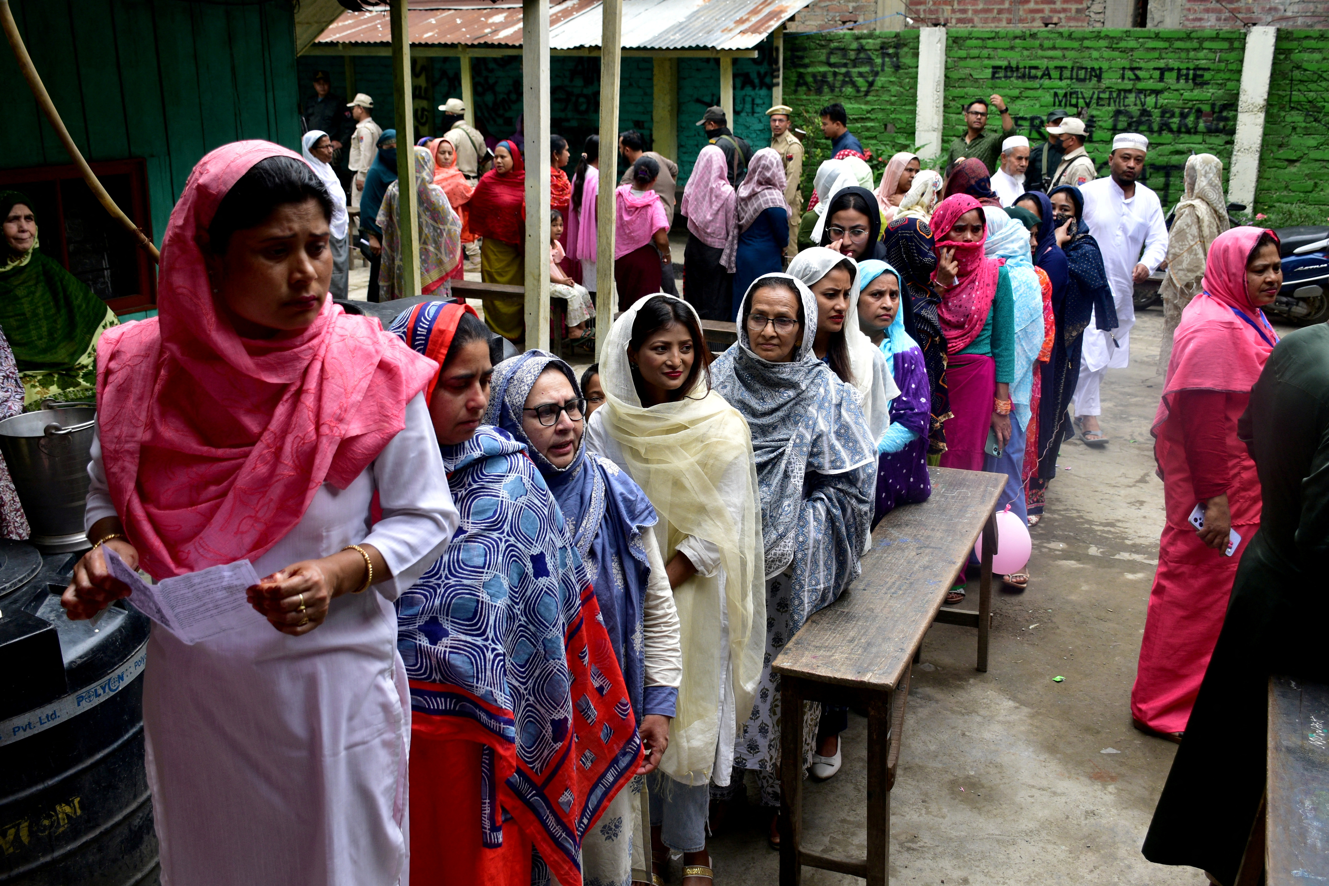 FILE PHOTO: Voting in the first phase of India's general election