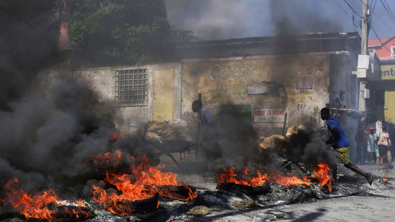 Haitian demonstrators protest insecurity, in Port-au-Prince