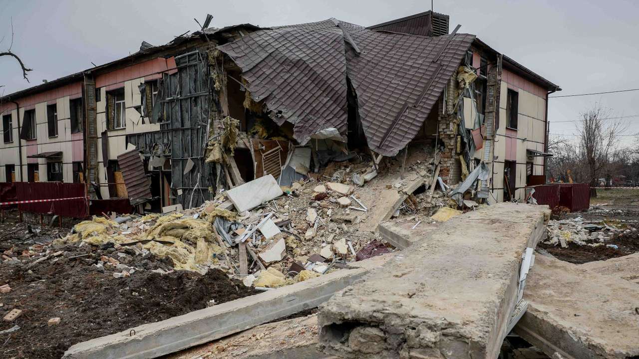 FILE PHOTO: Aftermath of a Russian missile strike in Selydove