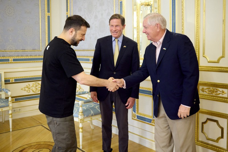 Ukraine's President Zelenskiy meets with U.S. Senators