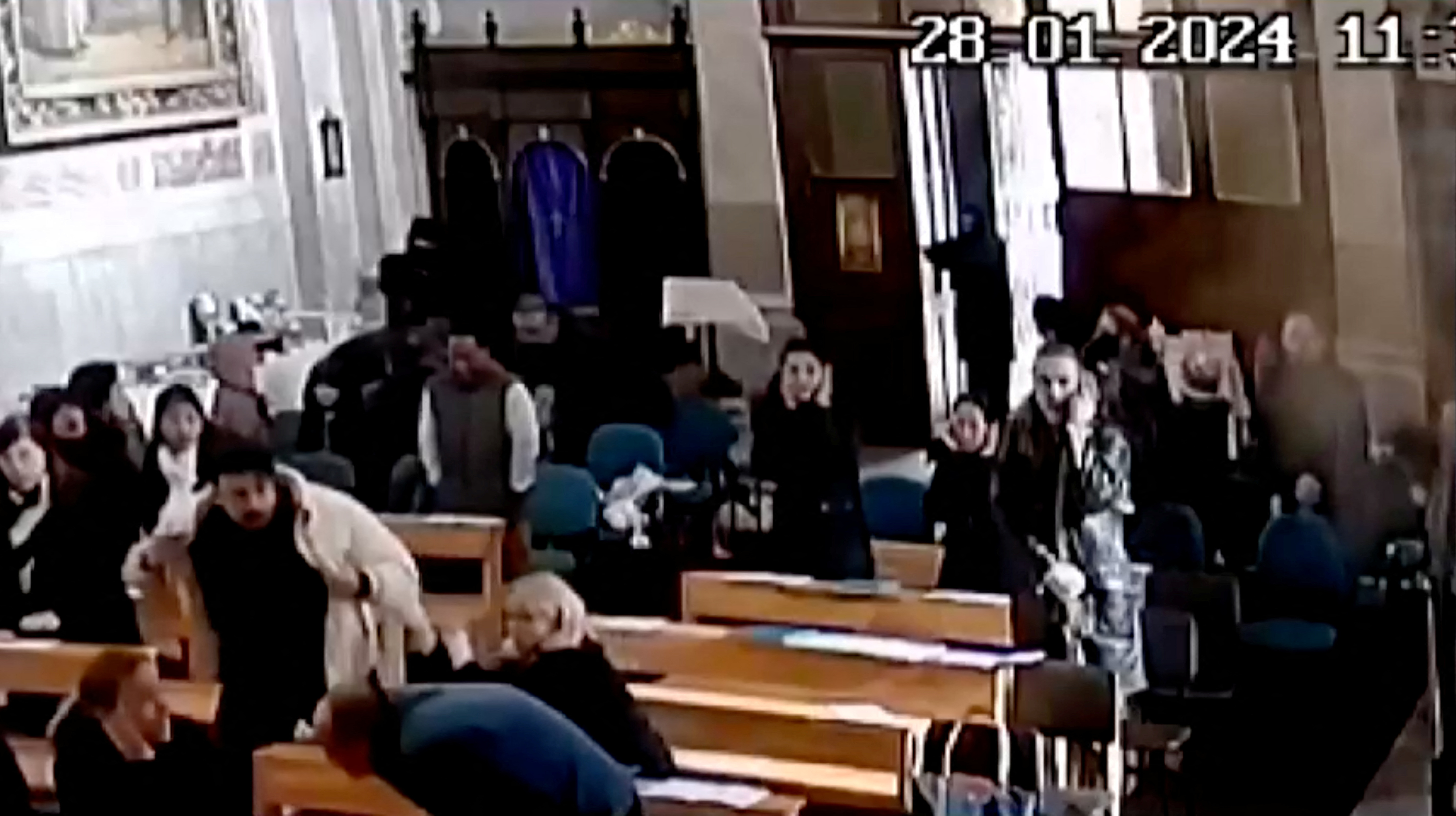 Attack by gunmen at the Italian Santa Maria Catholic Church in Istanbul