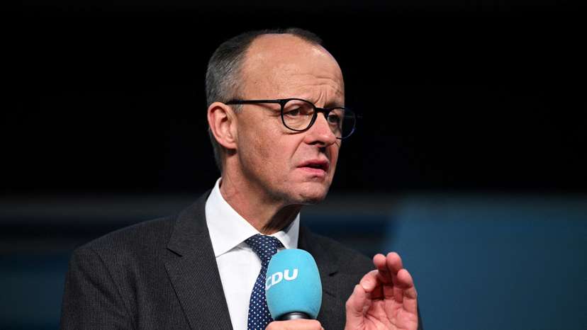 FILE PHOTO: German Conservative CDU candidate for chancellor Merz